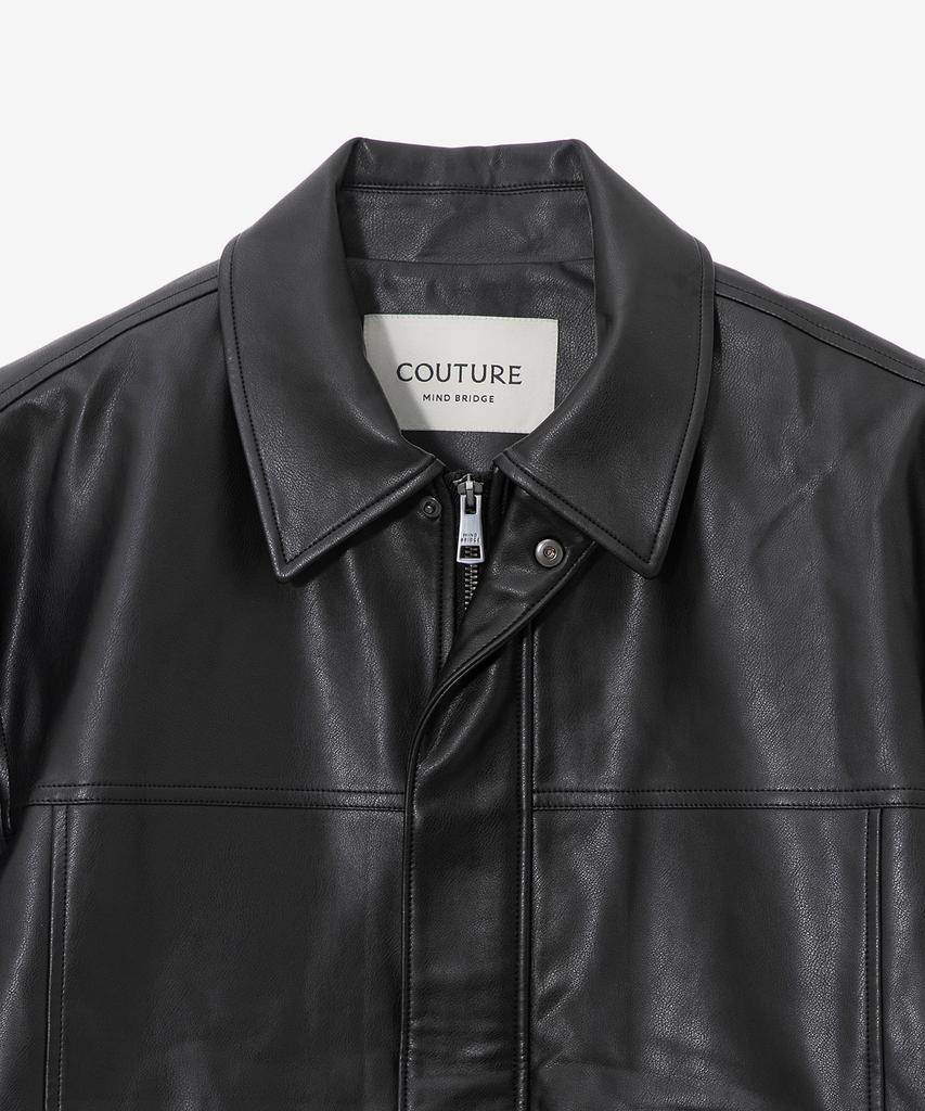 Mindbridge [Couture] Leather Half Blouson