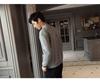 Men's Double Zipper Japanese Style Knit Cardigan Sweater - Autumn/Winter Fashion, Versatile Casual Outerwear.