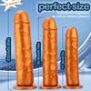 Soft Liquid Silicone Super Long Egg Free Straight Stick Fake Penis for Men and Women Orgasmic Stick Anal Plug Anal Expansion Toy