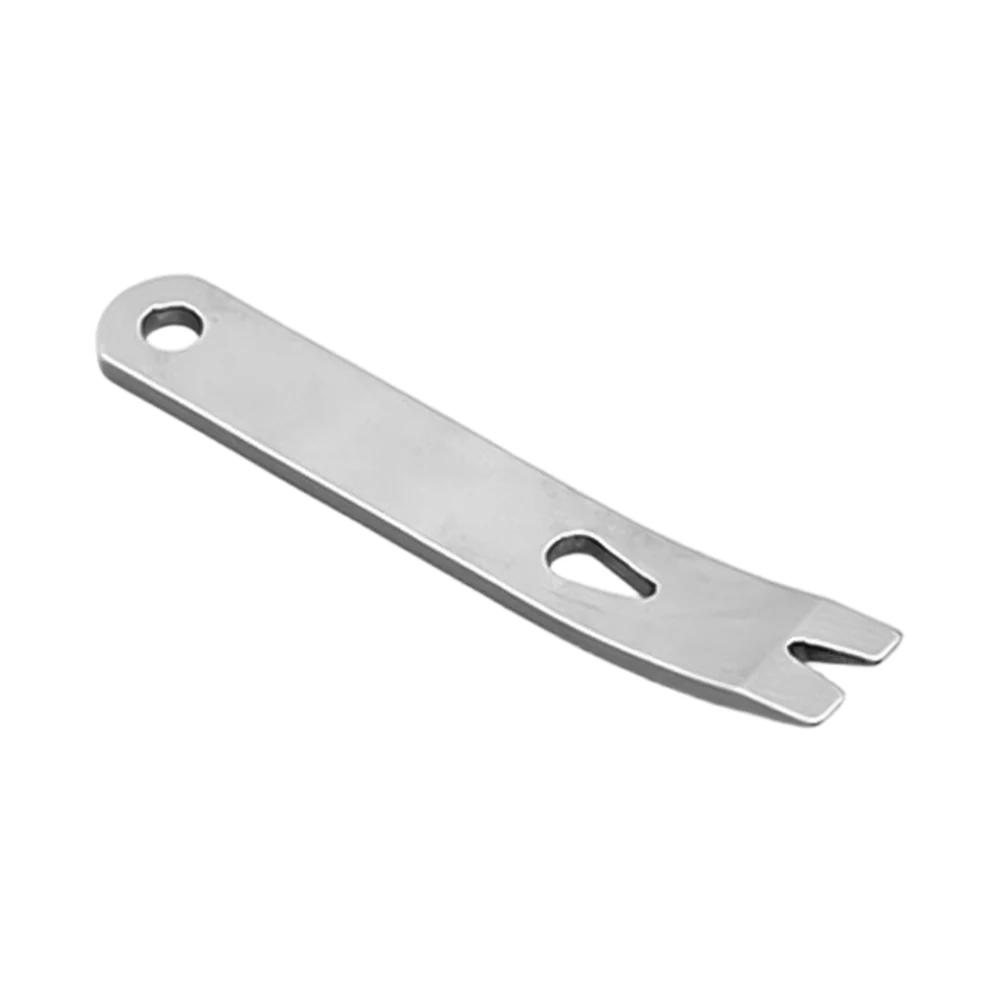 1Pc Outdoor Crank Crowbars Pry Bar Stainless Steel Multi-function Pocket EDC Mini Survival Tools Keychain Opener Scraper