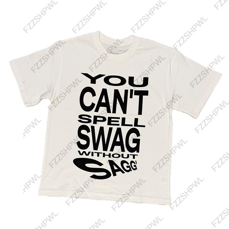 

Y2K Cotton Tshirt Harajuku Letter Print Rock Goth Streetwear Pure cotton Tee Cool Unique Hip Hop Tee Punk Oversized Retro Top S