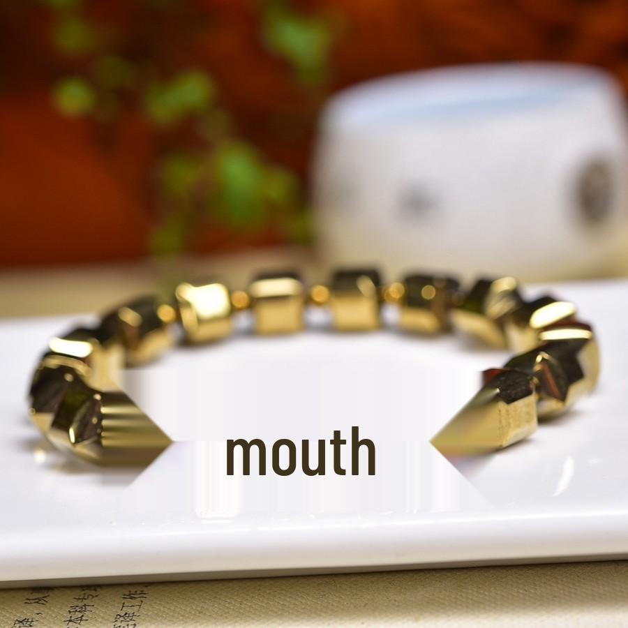 

Унисекс Браслет из энергетического камня Терагерц Пирит с магнитом