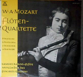 LP Record W. A. MOZART SAMUEL BARON MITGLIE  Fltenquartette BM30SL1809 BARENREITERMU 1962 Germany Classical Used