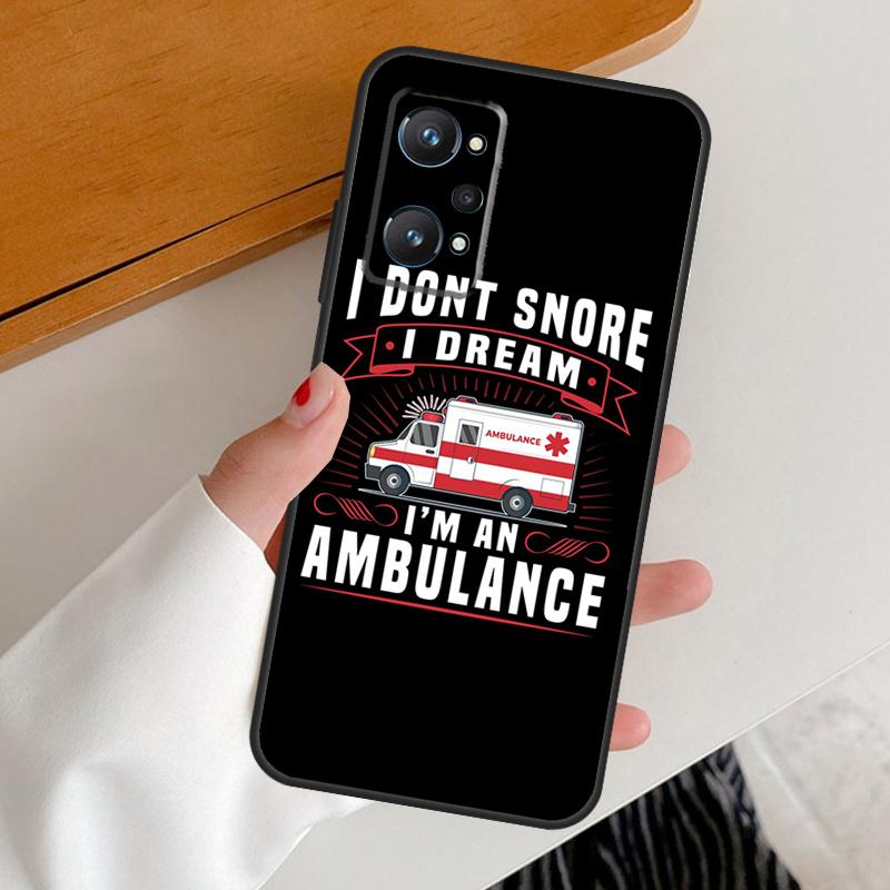 Ambulance Car For Realme 15 GT7 Pro GT6 10 11 12 13 14 Pro Plus C65 C67 C63 C61 C51 C53 C35 C75 C55 Case