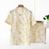New Summer Women's Pajamas Short-sleeved Shorts Suit Cotton Print Fresh Home Clothes Two-piece Set Ladies