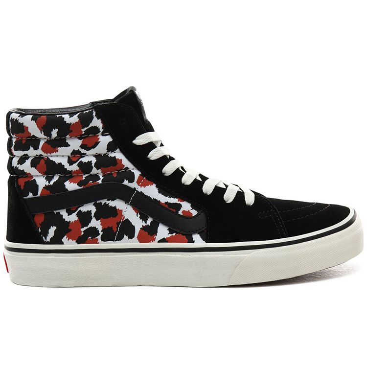 Vans Sk8 Leopard High Top Skate Shoes Unisex Sneakers Black White VN0A4BV67LF