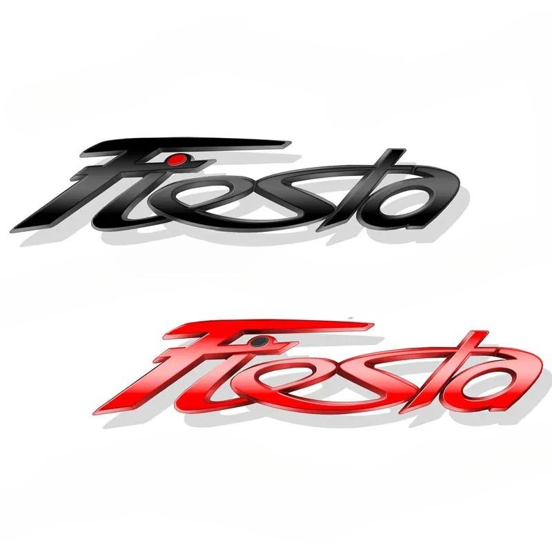 Logo Lettere Fiesta in Metallo Cromato 3D Styling Auto Parafango Laterale Cofano Posteriore Adesivo Decalcomania Distintivo Per Fiesta Emblema MK3 MK4 MK5 Accessori
