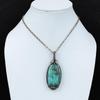 Amazonite Gemstone Pure Copper Wire Wrapped Handmade Jewelry Pendant For Gift