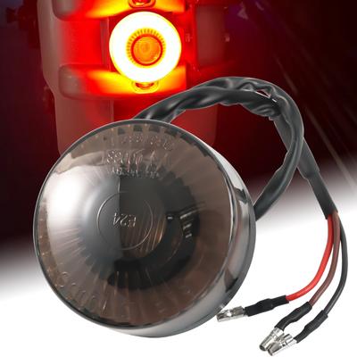 Universal LED Tail Brake Light 12V Rear Stop Lamp For Honda Cafe Racer Chopper Bobber ATV UTV Round High Low Red Taillight E24
