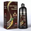 Herbal Black/Brown Hair Dye Shampoo 3 In 1 for Gray Hair, Instant Hair Color Shampoo for Women & Men, Black/Brown Hair Shampoo for 100% Grey Coverage