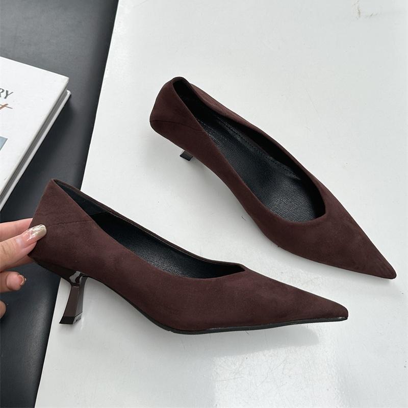 

Bailamos 2025 Autumn Pointed Toe Women Sexy Shallow Slip On Pumps Shoes Fashion Thin High Heel Ladies Elegant Dress Shoes Mujer 35