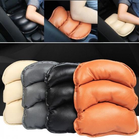 Universal Car Armrest Pad Cover Auto Center Console Box PU Leather Cushion Mat