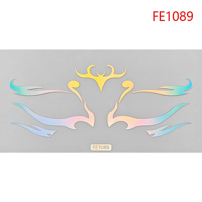 

Барвисті очі Макіяж Наклейки Лазерна підводка для очей Брови Фейс-арт Наклейки Наклейки Хелловін Рік Фестиваль Прикраси для вечірок