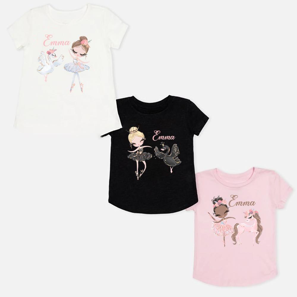 

Personalized Ballet Birthday Shirt Girls 1-14Y Ballet T-Shirts Ballerina Birthday tops Ballet Outfit Ballet Dancer Gift Ballet tees