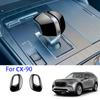 Für Mazda CX60 CX 60 CX90 CX 90 2022 2023 2024 ABS Schwarz Auto Schaltknauf Griff Abdeckung Zieraufkleber Innenzubehör