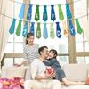 Day Father Themed Tie Patterns Banner Celebration Scene Props Decoration