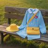 Costume with Hat and Bag Wrinkle-Resistant Outfit Stretchy for Halloween Parties