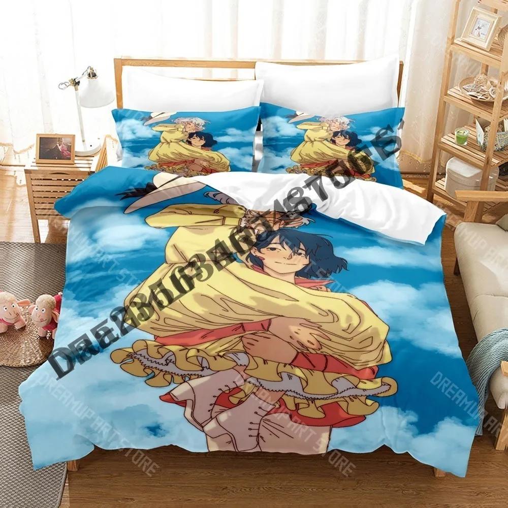 3D Print Howl Sophie Hatter Bedding Set Single Twin Full Queen King Size Bed Set Adult Kid Bedroom Duvetcover Sets Anime Bed