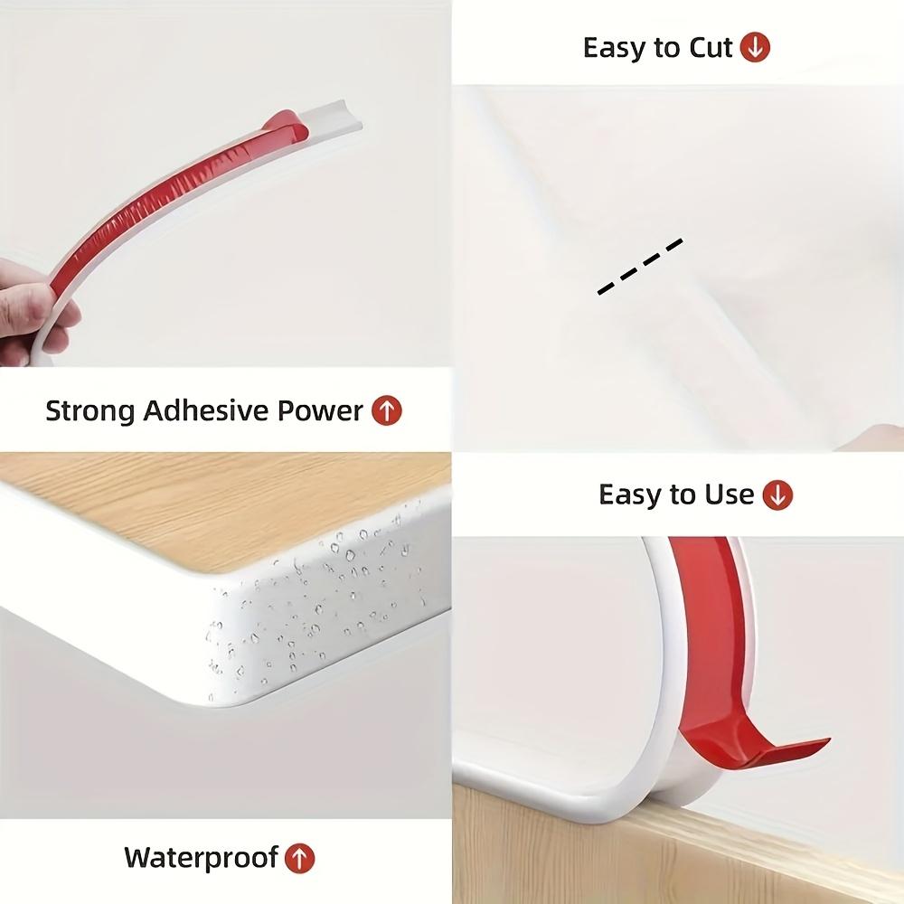 1PC 10m/393.7inch Self-Adhesive Edge Banding Tape Furniture Wood Board Cabinet Table Chair Protector U-Shaped Silicone Rubber