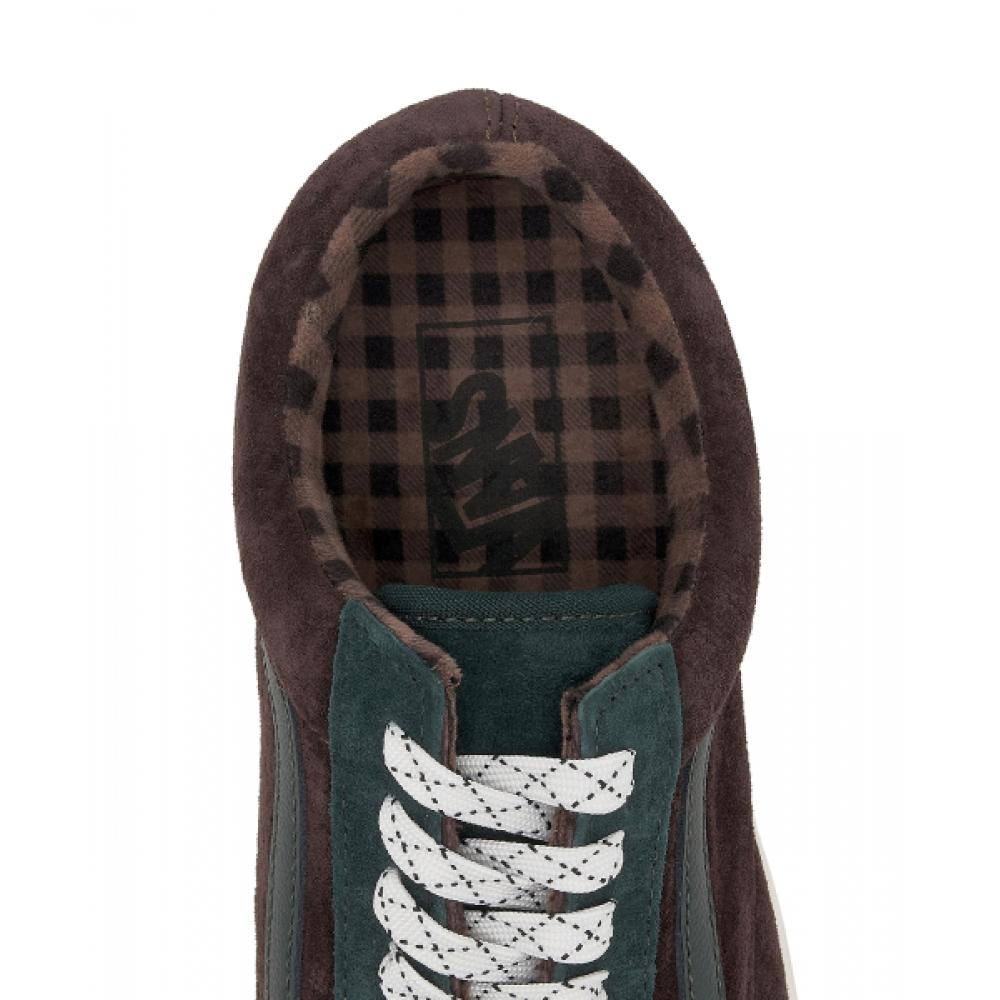 Vans Old School    Pig Suede  Plaid Scarab Vn0a2z42prm1