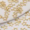 10pcs 6mm Brass Tiny Star Charms for Earring Bracelet DIY Jewelry Findings Making