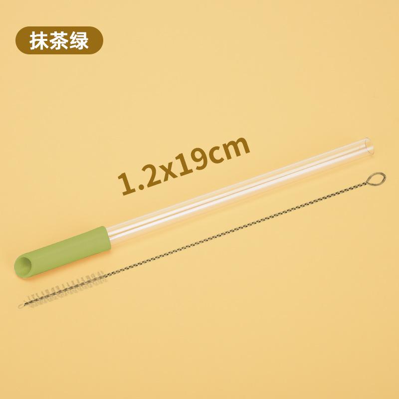 Tritan Telescopic Straw Set Milk Tea Beverage Reuse Water Cup 1.2Cm Straw Multi-Color Optional