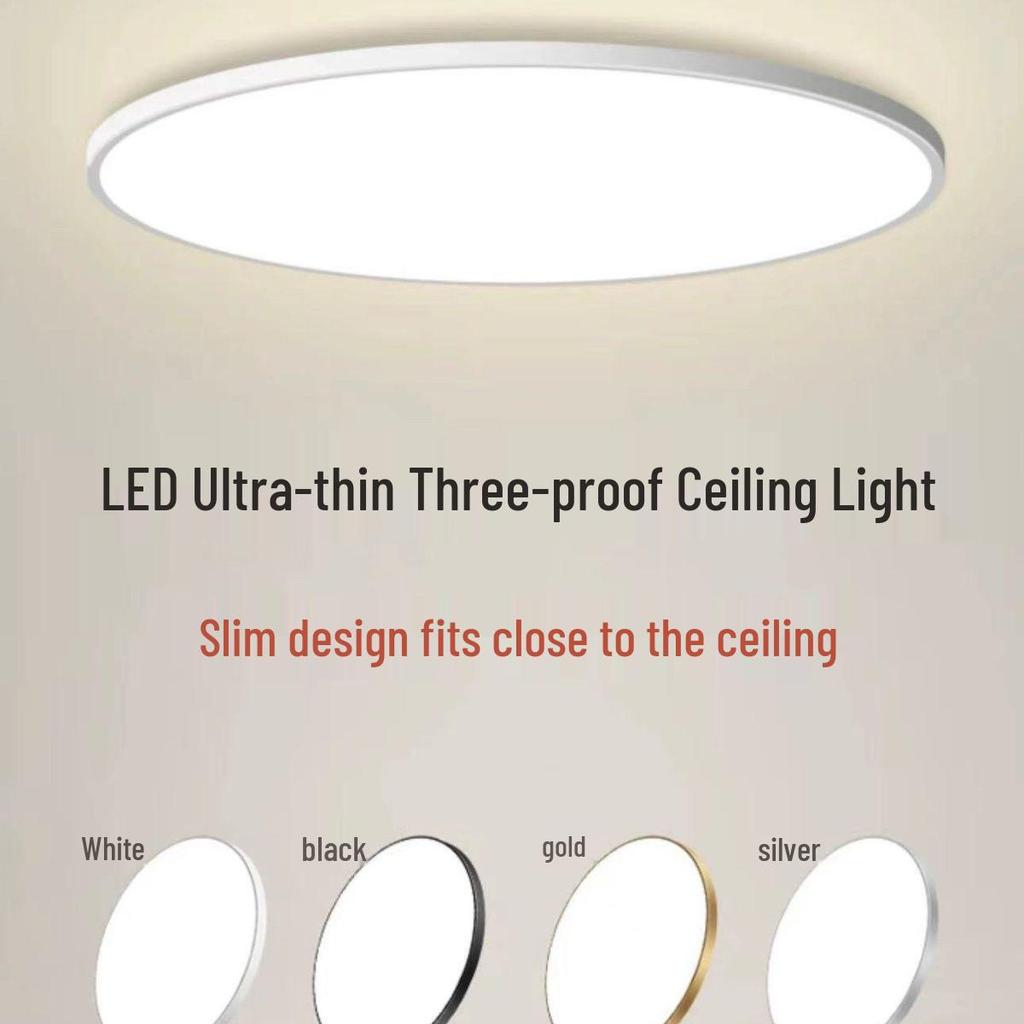 Wasserdichte LED Deckenleuchte - Feuchtigkeits- & Insektenresistent für Badezimmer, Balkon, Küche, Flur