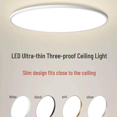Luz de techo LED impermeable - Resistente a la humedad y a los insectos para baño, balcón, cocina, pasillo
