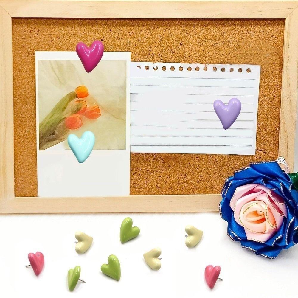Macaron Irregular Heart Shape Pushpins 3D Thumb Tacks Board Thumbtack  Photo Wall Decor