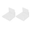 2pcs Acrylic Floating Wall Shelves with Adhesive Tape for Security Cameras Baby Monitors Speakers