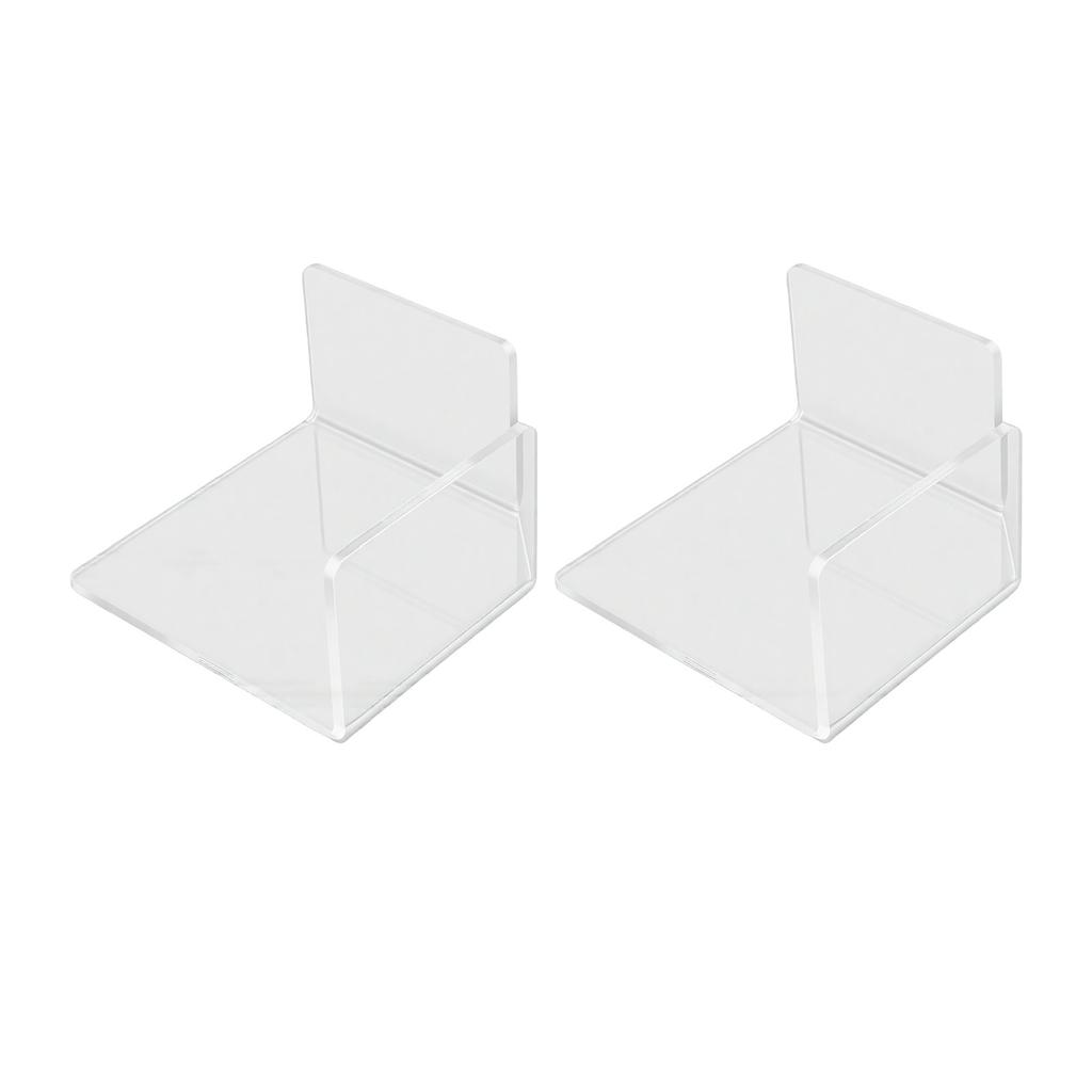 2pcs Acrylic Floating Wall Shelves with Adhesive Tape for Security Cameras Baby Monitors Speakers