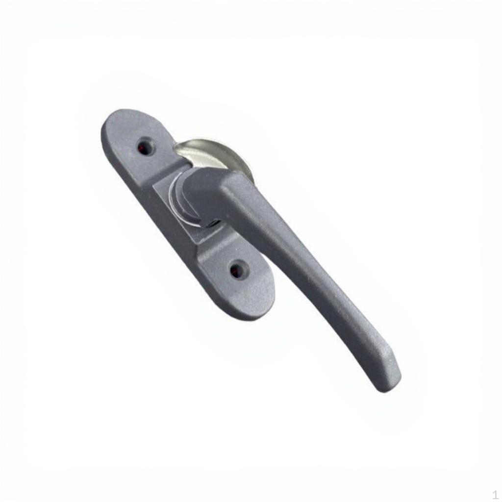 Sliding Pane Lock, Aluminum Alloy, Security, Child Protection, Easy Installation Black Left Crescent