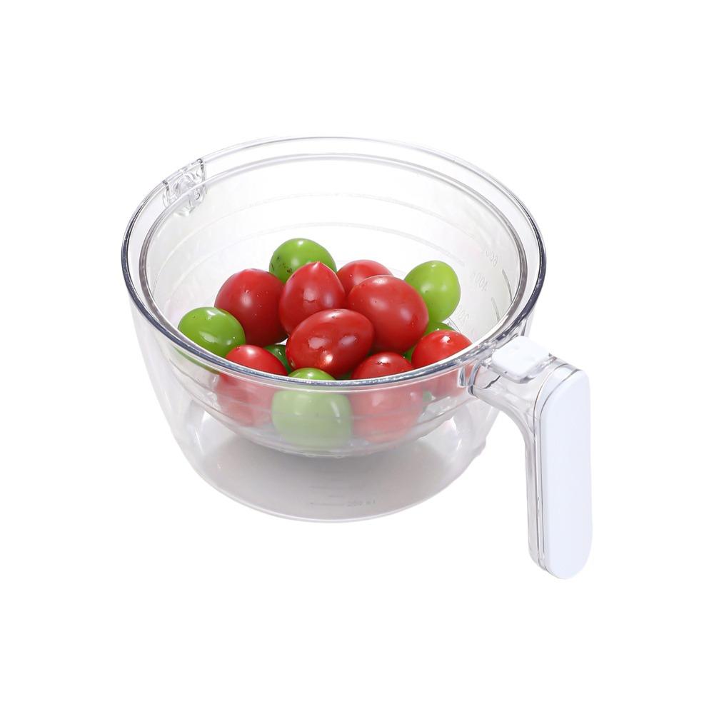 

Rotatable Rice Washing Basket Double Layer Draining Basket Cooking Preparation белый