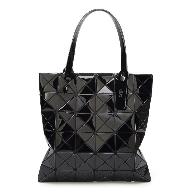 New Deformed Women's Bag Geometric Laser Rhombus Handbag Variety Folding Shoulder Big Bag