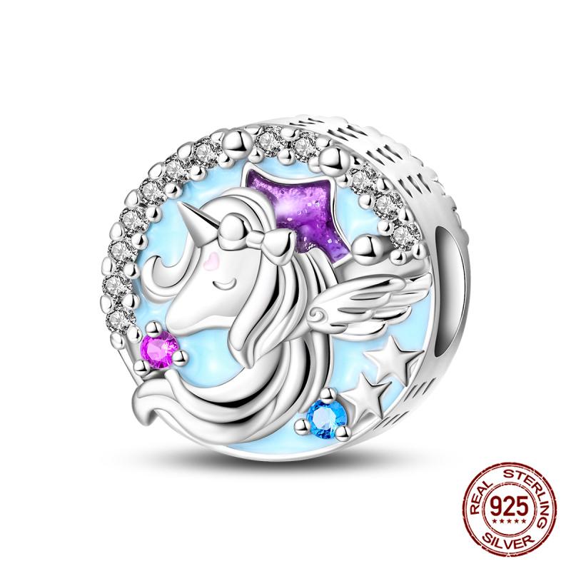 New 100% 925 Silver Pumpkin Car Princess & Cactus Pendant Fit 925 Bracelet Jewelry Making Women Gift