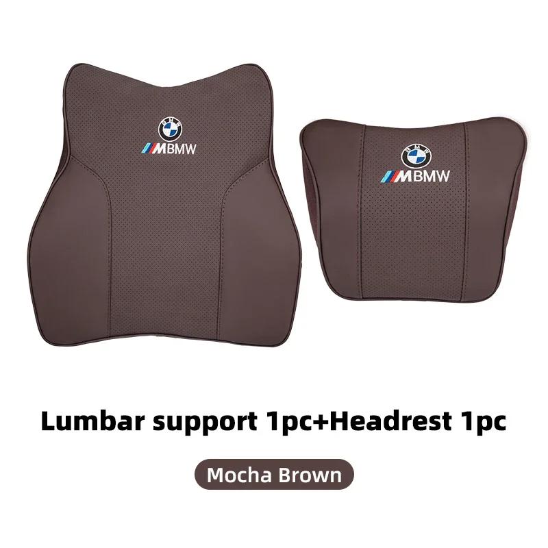 Nytt bilsete hodestøtte nakkestøtte brodert minneskum korsryggpute for BMW M X1 X3 X5 X6 X7 E30 E90 M3 E84 E83 F25 E