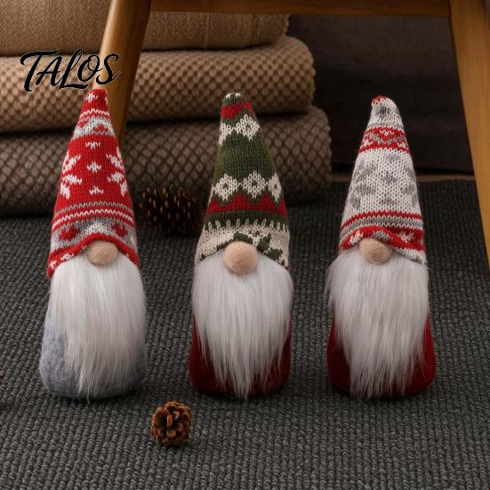 Hanging Ornaments for Bedroom Living Room Faceless Gnome Plush Doll, Decorative Dwarf Doll with Kitted Hat, Festive Atmosphere Decorations Home