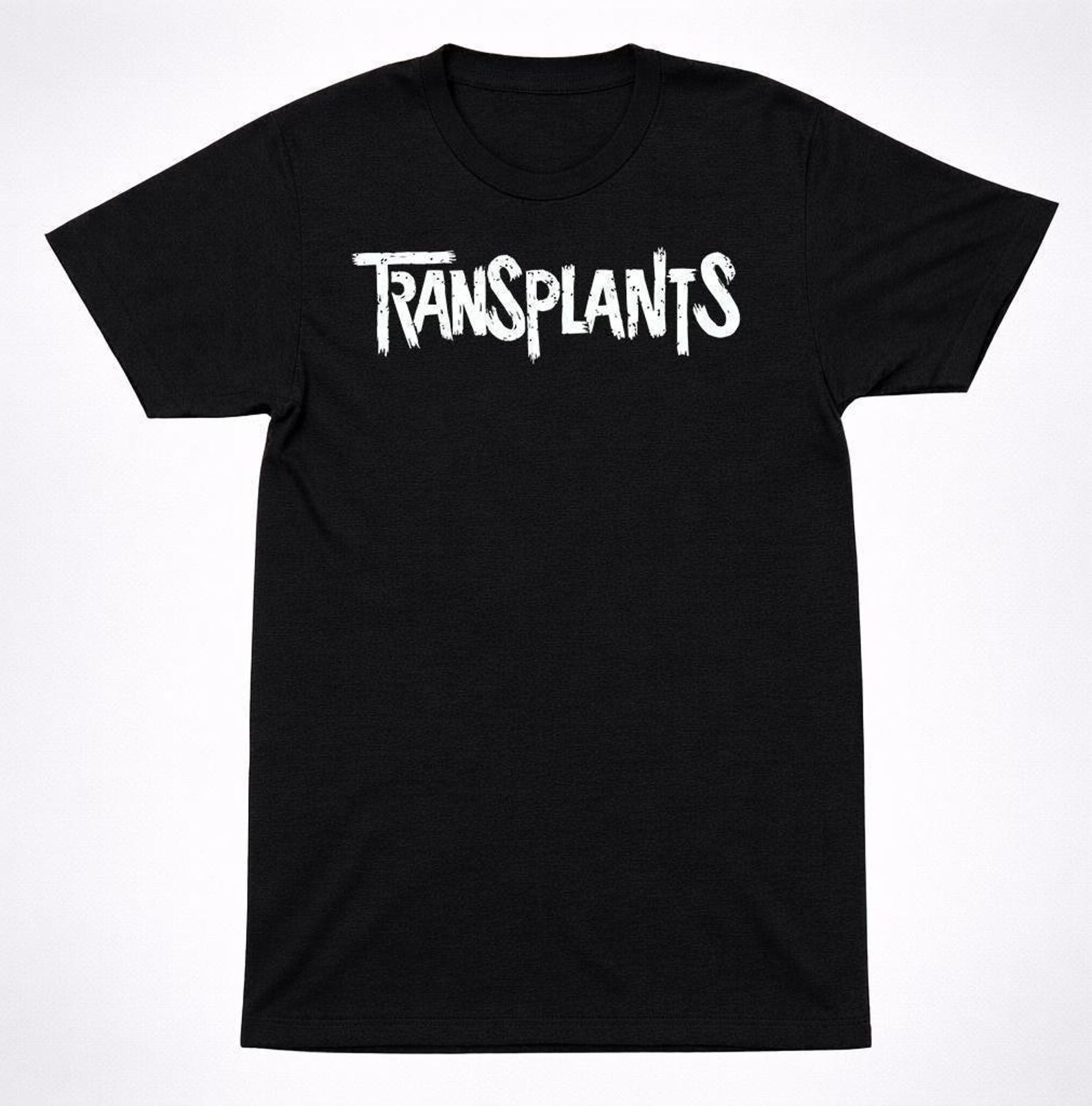 Transplants Logo T-Shirt - Punk Rock Band Tee - Distressed Graphic, Black Cotton Blend, Streetwear Essential L