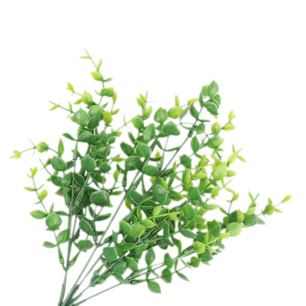 Buy Artificial Plants Faux Boxwood Shrubs 6 Pack,Foliage with 42 Stems