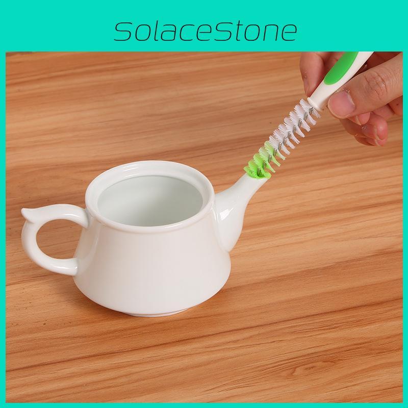 Teapot Spout Cleaning Brush With Suction Stand For Kitchen Accessories