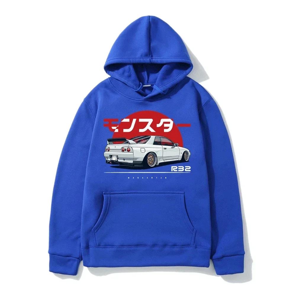Men's and Women's Hooded Oversized Casual Hoodie Monster Skyline Printed Fashionable Clothing s-3XL2024 Popular Item