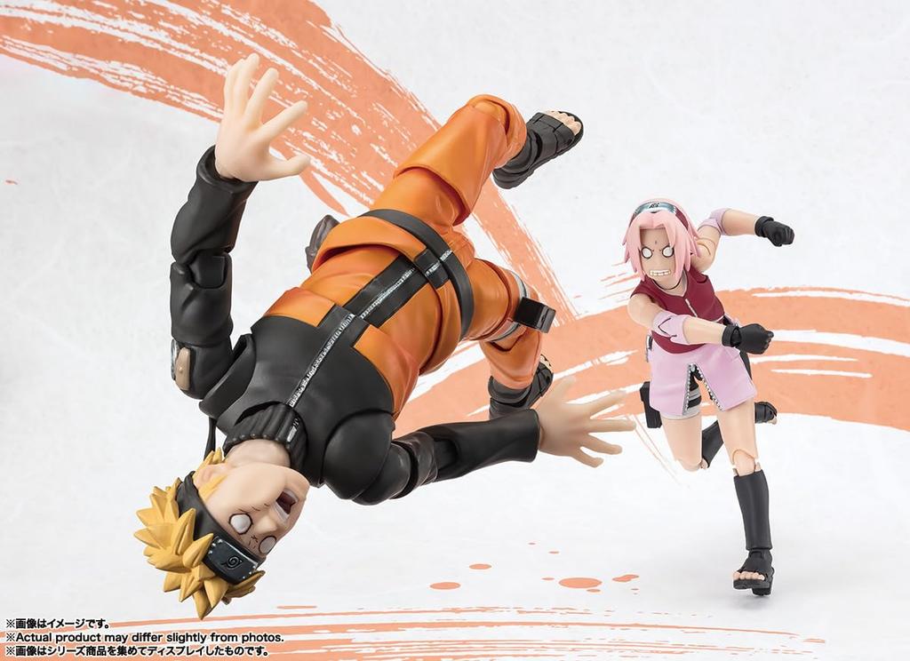 TAMASHII NATIONS NARUTO Uzumaki Naruto 145mm PVC ABS Vopsit Articulații Figurină Mișcătoare S.H.Figuarts -Ediția NARUTOP99- Aprox.. &