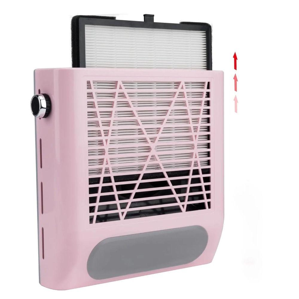 80W Nail Dust Vacuum Cleaner Removable Filter Screen Nails Dust Extractor Fan  For Nail Art