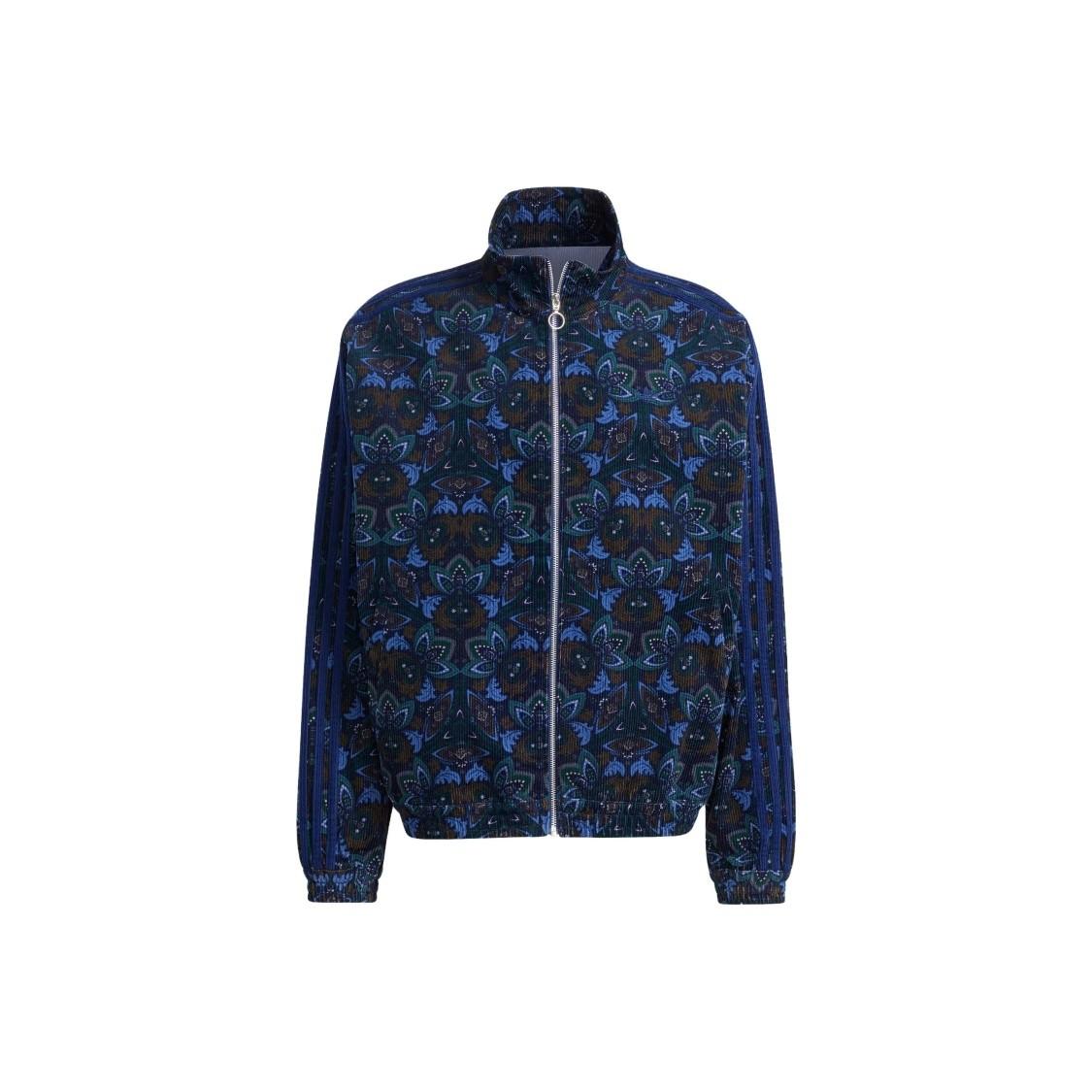adidas Corduroy Pattern All-Over Print Work Jacket Men s Dark Blue S