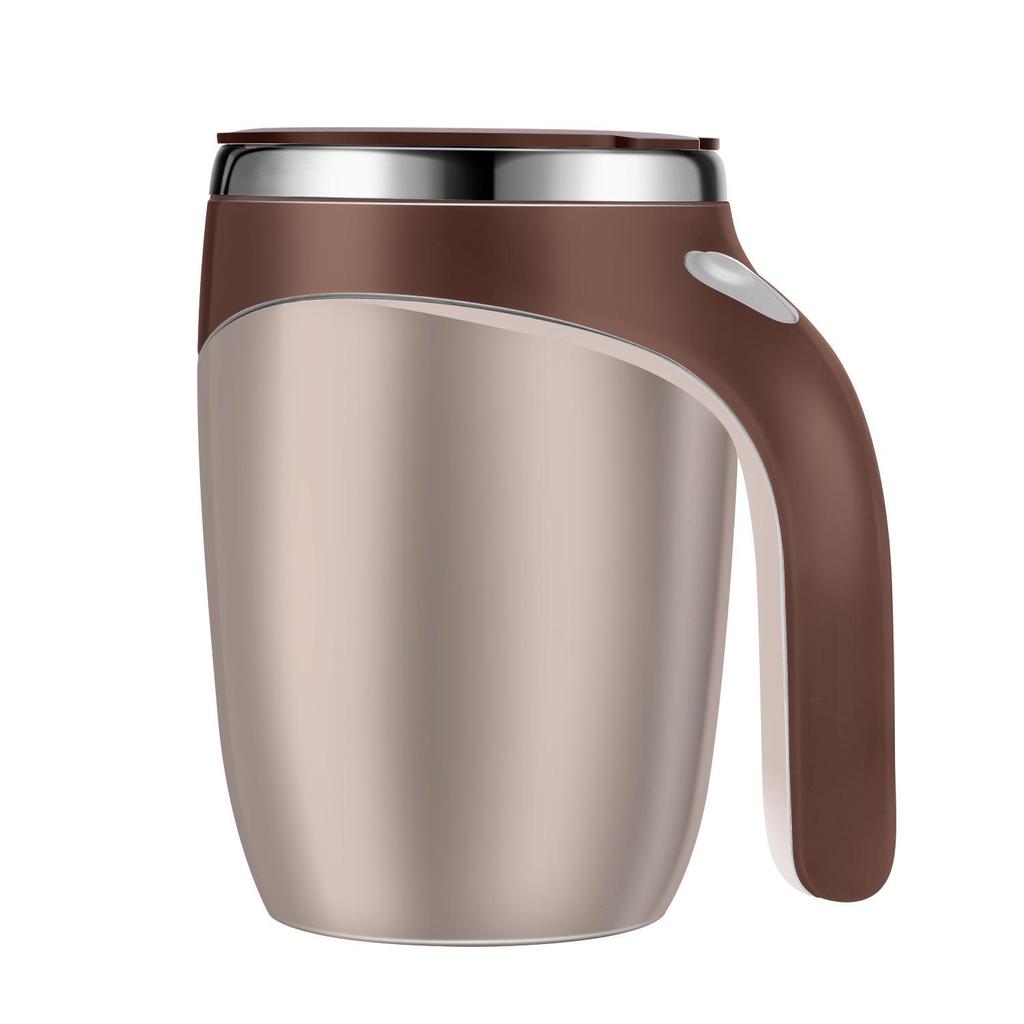 Przenożny kubek do mieszania kawy ze stali nierdzewnej 304, ładowany przez USB, do domu