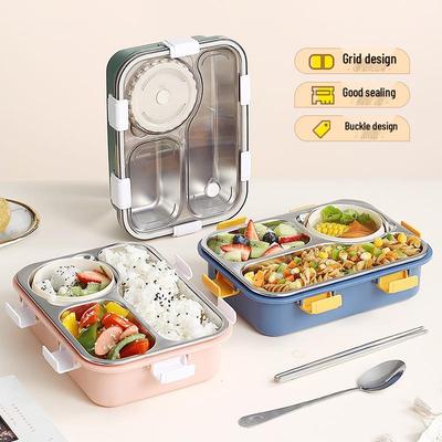 304 Stainless Steel Insulated Bento Lunch Box for Children - Food Grade, Single Compartment