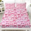 Bowknot Personalized Fitted Sheet Set Bowknot Personalized Bedding Set Comfortable Skin Friendly Cute Style 120x220cm