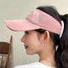 2024 new face sunscreen big hat visor face UV protection visor marathon outdoor empty top hat running hat