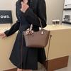 Vintage Commuter Underarm Bag Women'S Fashion Large-Capacity Shoulder Handbag Textured Tote Bag