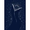 Cosmic Ocean Animals Starry Jellyfish Turtle Canvas Painting Nordic Wall Art For Living Room Home Decoration Frameless